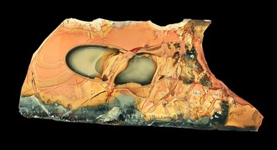 Amazing Patterns and Rare Color Morrisonite Picture Jasper Specimen Polished
