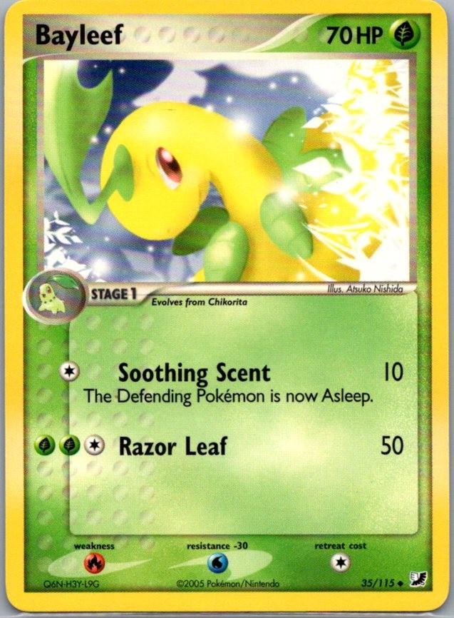 Bayleef 35/115 Uncommon Unseen Forces NM