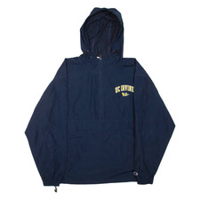 CHAMPION UC Irvine Mens Pullover Jacket Blue USA Hooded M