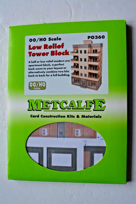 Metcalfe PO360 Low Relief Tower Block Card Kit OO Gauge Neu
