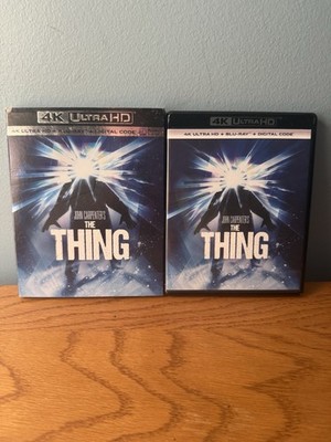 The Thing 4K Blu Ray With Slipcover 1982 Universal Studios