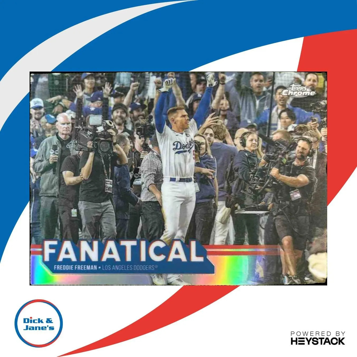 2025 Topps Chrome Freddie Freeman Fanatical #FAN-18 Los Angeles Dodgers