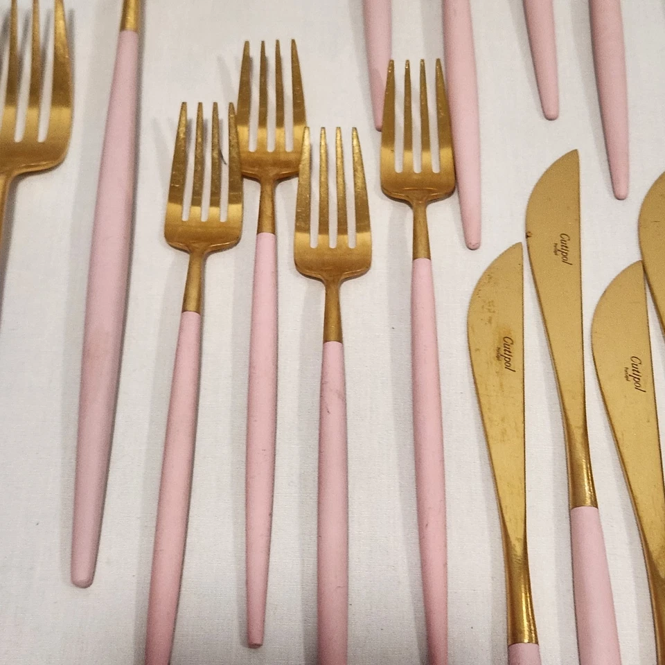 22-teiliges Cutipol Goa Edelstahl Besteck Roségold 4 Gedecke + 2 Portionen - Bild 4 von 4
