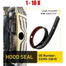 For Toyota Camry 2007-2011 Rubber Weatherstrip Seal Front Engine Hood Black 1-10