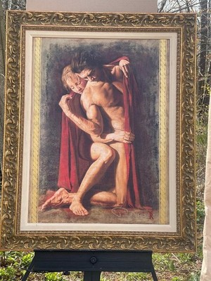 Tomasz Rut ''Palla de Roseus'' Giclee On Canvas Signed #24/50 AP w/ 24K Gold Leaf