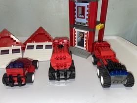 LEGO 4 Juniors: Fire Squad Hq (4657) - And 4621 Both Incomplete W/ 3 Minifig