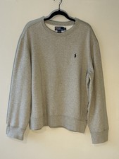 VTG Y2K Polo Ralph Lauren Gray Crewneck Sweatshirt Men  s XL Pullover Classic