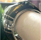 Estate Rare Miriam Salat 925 St Sl Topaz Resin Hinged Bangle Medallion Bracelet — photo 10
