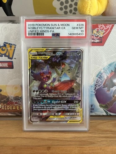 Mega Sableye & Tyranitar GX 226/236 - Unified Minds - PSA 10 Gem Mint