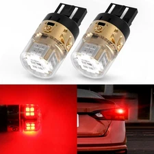 Lasfit 7443 W21W LED Red Brake Tail Light Turn Signal Light Bulb for GMC Canyon