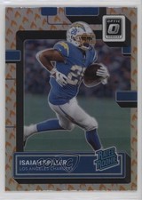 2022 Panini Donruss Optic Rated Rookie Fire Prizm Isaiah Spiller #216 6o3