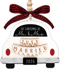 First Christmas Married Ornament 2026 Our First Christmas As Mr Mrs Christmas