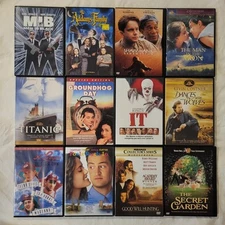 90s Movie Lot 12 DVDs 1990s Films Good Will Titanic Shawshank Adams Family It