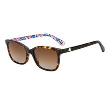 Kate Spade KS Tabitha/S 086 LA Havana Floral Plastic Sunglasses Brown Polarized