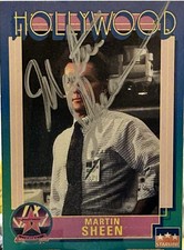 🎬🔥Martin Sheen-Autograph 1991 Starline Hollywood #32 Trading Card (Actor)🎬🔥