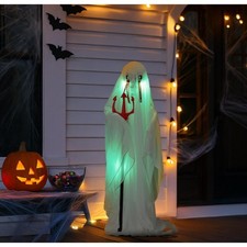 4.5ft Hanging Ghost Animated Halloween Decora...