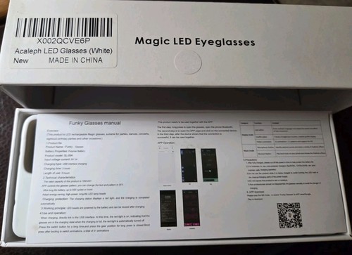 Magic LED Brille Bluetooth LED Matrix Display Kabellos Sonnenschutz Elektronisch - Bild 3 von 5
