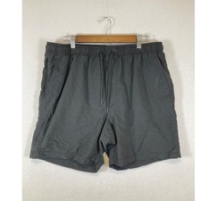 Outdoor American Eagle Mens Large Black Nylon Mesh Lined Athletic Hiking Shorts