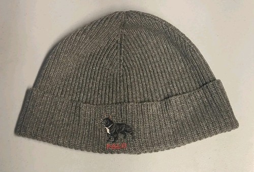 Herren Polo Ralph Lauren Französische Bulldogge Wollmischung Strickmütze - Bild 1 von 8