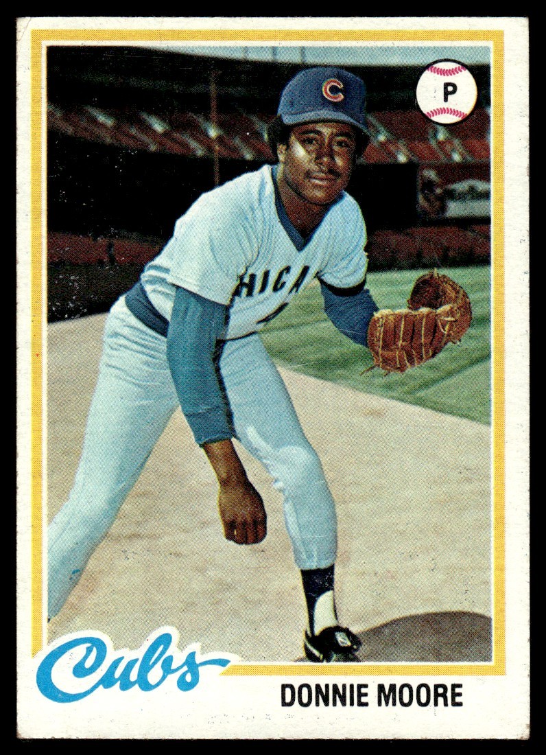 1978 Topps Donnie Moore Rookie Chicago Cubs #523