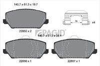 Bremsbelagsatz BremsklöTze FüR Hyundai Santa Fé IV TM TMA I30 PDE PD