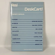 QMI DeskCart! Owner's Manual Only Vintage Atari ST Desk