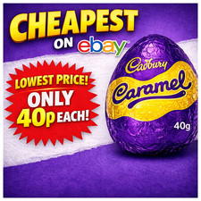 Cadbury Caramel Creme Chocolate Easter Eggs 40g .. Only £1.20 for 3 plus postage