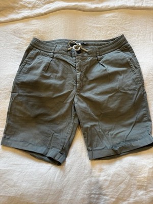 Men s shorts - Profuomo Size 48 Mother Of Pearl Drawstring Light Green