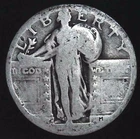 No Date 25C Standing Liberty Quarter 90% Silver 26oct0112-6