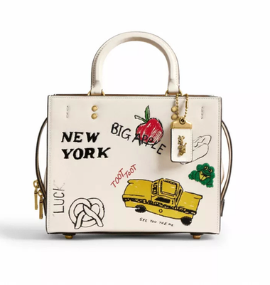 【希少】COACH 限定 203/400 アートイラスト バッグ ハンドバッグ Coach Rogue Bag 25 Sketch Print Chalk Multi CAN04 B4CAH | eBay