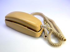 Vintage AT T Trimline 210 Touch-Tone 1980s Telephone Beige Wall or Desk Mount
