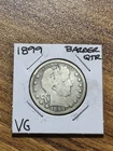 1899 P Barber Silver Quarter VG Very Good Condition U.S. 25c Coin (Raw13673)