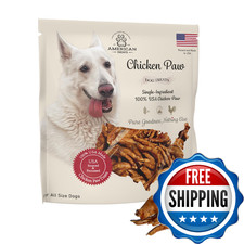 American Paws Dehydrated Chicken Feet Dog Treats, Only One Ingredient, No Additi