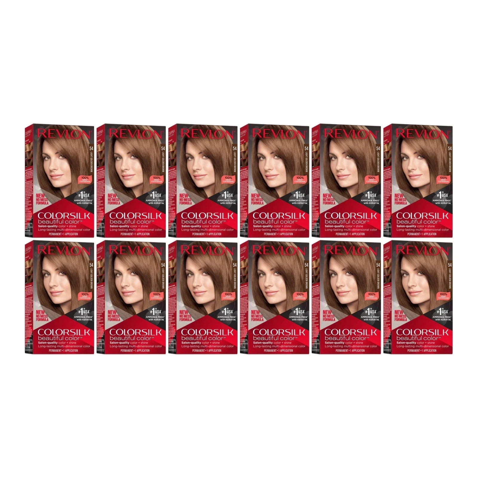 Silk Hair Color # 54 Light Golden Brown