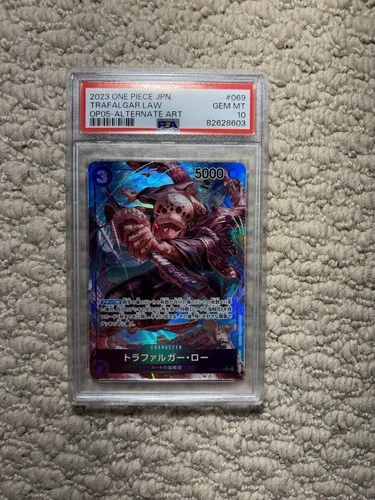 ONE PIECE JPN OP05 AWAKENING OF THE NEW ERA #069 TRAFALGAR LAW ALT ART PSA 10