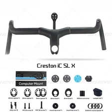 Internal Cable Routing Road Bike Handlebar Carbon Gravel Integrated With Mount