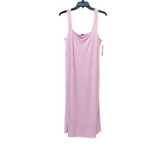 Wild Fable Women's Ribbed Square Neck Midi Bodycon Dress Pink Size XL