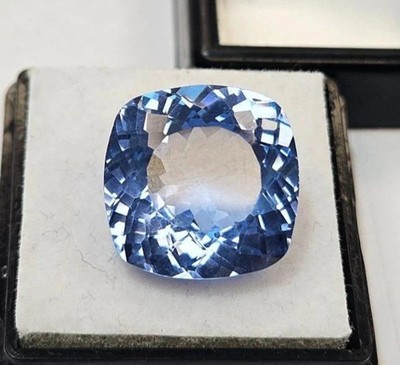 10.27 Ct Certified Ceylon Natural Blue Sapphire Cushion Cut Loose Gemstone