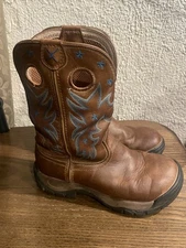 Twisted X Women's 'Bomber' Distressed All Around Barn Boot WAB0004 5.5 6