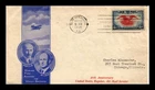 DR JIM STAMPS US COVER AIR MAIL 20TH ANNIVERSARY FDC SCOTT C23 TORN FLAP