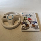 New ListingNintendo Wii Mario Kart Game with OEM Steering Wheel