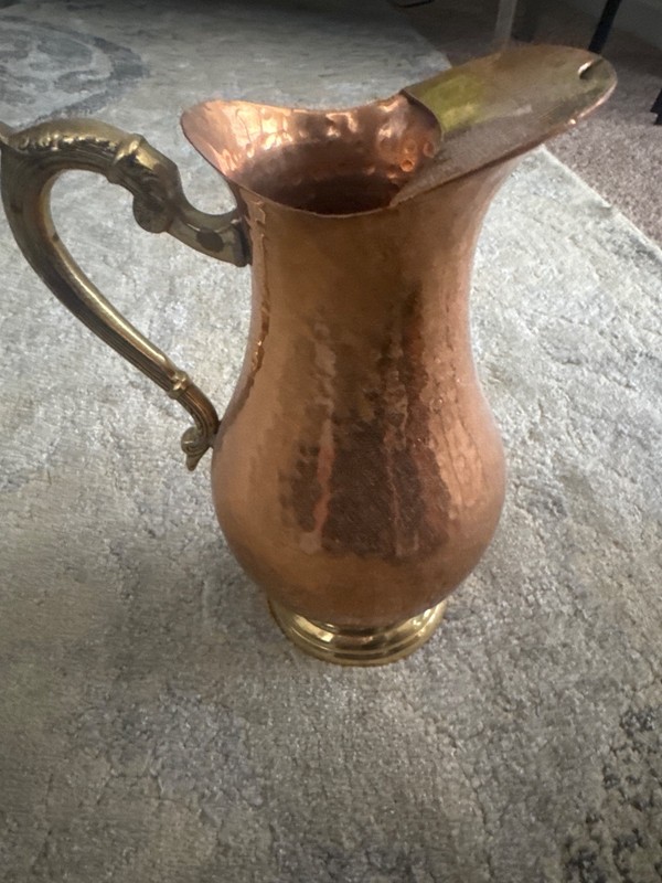 Hammered copper pitcher beautiful 