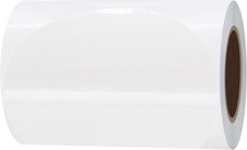 Hybsk Clear Seal Sticker Labels 4 inch Round Circle Wafer Stickers/Labels 100 Pe