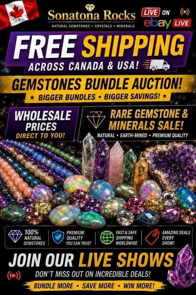 💎 FREE SHIPPING CA USA | Rare Gemstones • Bundle Deals • Crystals-Minerals