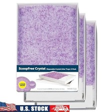 ScoopFree Crystal Cat Litter Tray Refills 3-Pack Odor Control Leak Protection US