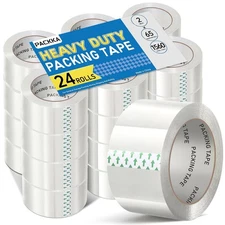 24 Rolls Shipping Packaging Box Packing Sealing Tape 2 mil 2" x 110 Yard 330FT