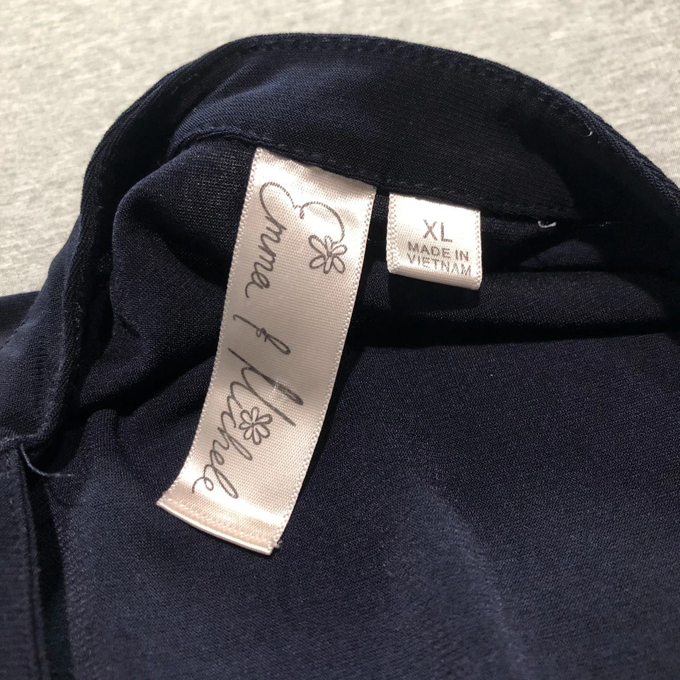 Mameluco para mujer Emma & Michele XL oscuro preppy minimalista elegante cordón azul marino Foto 2 de 4