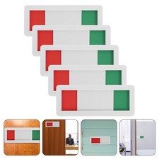 5 Pcs Office Door Signs Sliding Acrylic Meeting Room Occupied Vacant Sign