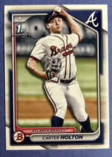 2024 Bowman Draft - #BD-74 Carter Holton Braves 1st Bowman