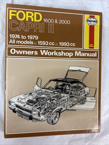 Ford Capri Mk2 Mk3 1600 2000 (incld GT S GHIA) 1974-82 Workshop Manual Mint Cond - Picture 1 of 8